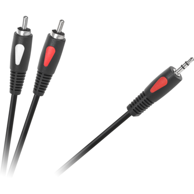 Äänikaapeli, minijack, cinch, 1,8 m, Jack 3,5 mm - 2 RCA, Cabletech Eco-Line Äänikaapeli, minijack, cinch, 1,8 m, Jack 3,5 mm - 2 RCA, Cabletech Eco-Line
