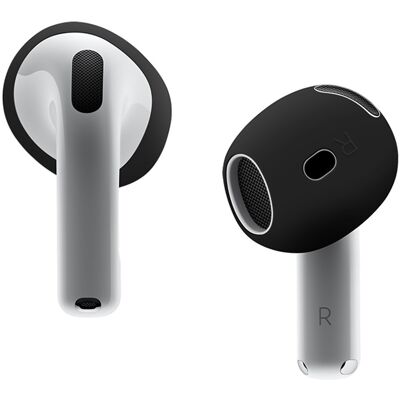 AirPods 4:lle liukumaton silikonikotelo, korvasuojat, nappikuulokkeet - musta AirPods 4:lle liukumaton silikonikotelo, korvasuojat, nappikuulokkeet - musta