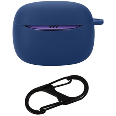 JBL Tune Buds 2 Bluetooth-kuulokkeet Kotelo Pehmeä silikonisuojus, jossa on kadonnut solki - Tummansininen JBL Tune Buds 2 Bluetooth-kuulokkeet Kotelo Pehmeä silikonisuojus, jossa on kadonnut solki - Tummansininen