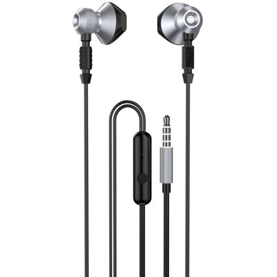 Dudao In-Ear Metal -kuulokkeet 3,5 mm miniliitin - harmaa Dudao In-Ear Metal -kuulokkeet 3,5 mm miniliitin - harmaa