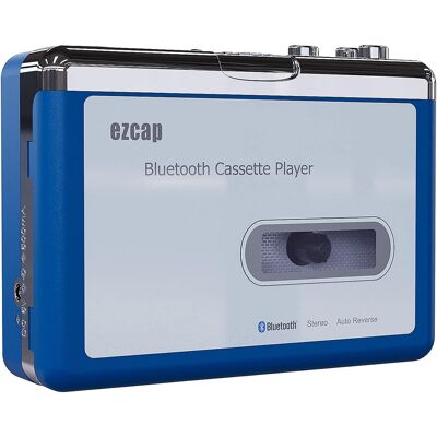 EZCAP Bluetooth kasettisoitin - Tukee 3,5 mm ja Bluetooth - Kompakti stereoääni EZCAP Bluetooth kasettisoitin - Tukee 3,5 mm ja Bluetooth - Kompakti stereoääni