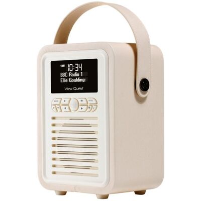 VQ Retro Mini - Kannettava DAB-radio - Kermainen VQ Retro Mini - Kannettava DAB-radio - Kermainen