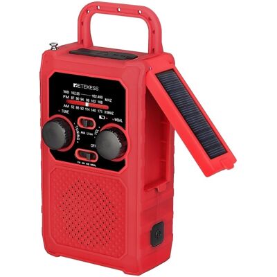 FM/AM/WB/WBAL Radio Käsikampi 5000mAh aurinkotaskulamppu SOS FM/AM/WB/WBAL Radio Käsikampi 5000mAh aurinkotaskulamppu SOS
