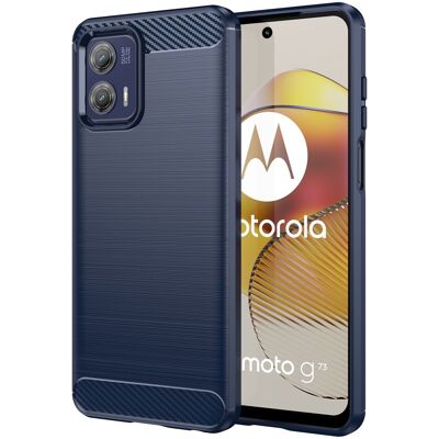 SKALO Motorola Moto G73 5G Armor Carbon Iskunkestävä TPU suojakuori SKALO Motorola Moto G73 5G Armor Carbon Iskunkestävä TPU suojakuori