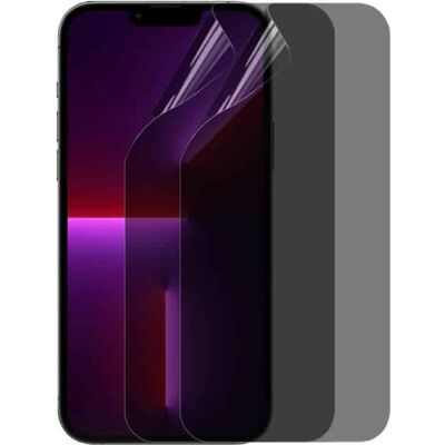 2-kpl Privacy Näytönsuoja 3D Pehmeä HydroGel Apple iPhone 13 2-kpl Privacy Näytönsuoja 3D Pehmeä HydroGel Apple iPhone 13
