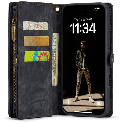 CaseMe puhelimenkotelo 008 8-kortti Apple iPhone 16 Plus - Musta CaseMe puhelimenkotelo 008 8-kortti Apple iPhone 16 Plus - Musta