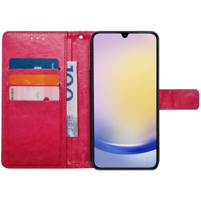 Lompakkokotelo 3-kortti Samsung Galaxy A36 5G - Vaaleanpunainen Lompakkokotelo 3-kortti Samsung Galaxy A36 5G - Vaaleanpunainen