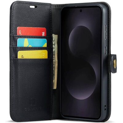 Lompakkokotelo DG-Ming 2i1 Samsung Galaxy S25 Edge - Musta Lompakkokotelo DG-Ming 2i1 Samsung Galaxy S25 Edge - Musta