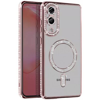 Diamond bling MagSafe kuori Samsung Galaxy S25 Edge - Pink Diamond bling MagSafe kuori Samsung Galaxy S25 Edge - Pink