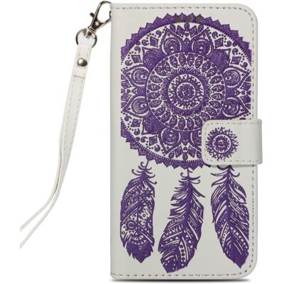 Apple Imprint Dream Catcher -lompakkokotelo iPhone XS Maxille - violetti Apple Imprint Dream Catcher -lompakkokotelo iPhone XS Maxille - violetti