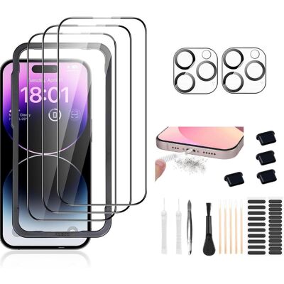 Case4you iPhone SE 2022 näytönsuojussarja - 8 kappaletta Case4you iPhone SE 2022 näytönsuojussarja - 8 kappaletta