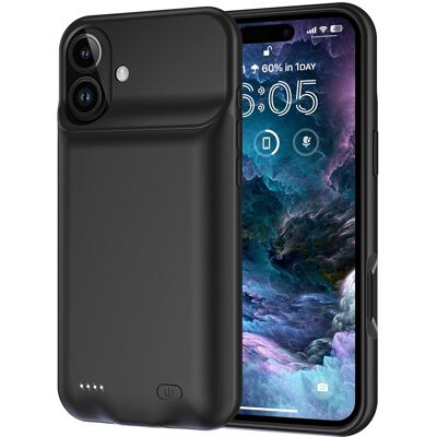 MTK iPhone 16 7000mAh Akku-Kotelo - Läpinäkyvä MTK iPhone 16 7000mAh Akku-Kotelo - Läpinäkyvä