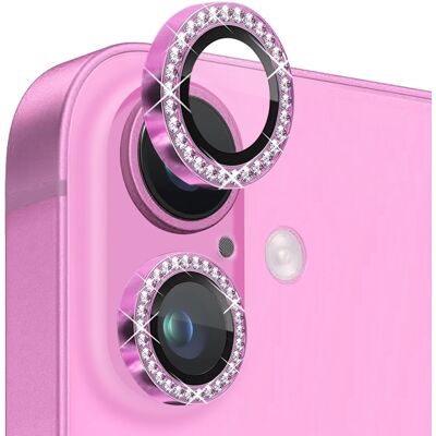 Apple NORTHJO Kameran Linssinsuoja Strassilla iPhone 16 / 16 Plus, Karkaistu Lasi Apple NORTHJO Kameran Linssinsuoja Strassilla iPhone 16 / 16 Plus, Karkaistu Lasi