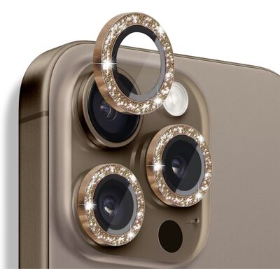 Apple NORTHJO Kameran Linssinsuoja Glitterillä iPhone 16 Pro / 16 Pro Max, Karkaistu Lasi ja Metalli Apple NORTHJO Kameran Linssinsuoja Glitterillä iPhone 16 Pro / 16 Pro Max, Karkaistu Lasi ja Metalli
