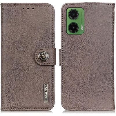 KHAZNEH Motorola Moto G35 Lompakkokotelo - Khaki KHAZNEH Motorola Moto G35 Lompakkokotelo - Khaki