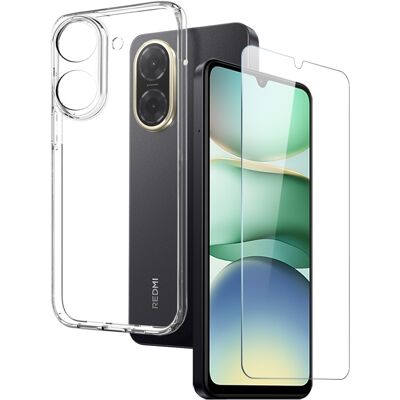 NORTHJO Xiaomi Redmi A5 4G Clear Case Soft TPU Puhelimen Kuori, jossa Karkaistu Lasi Näytön Suojus NORTHJO Xiaomi Redmi A5 4G Clear Case Soft TPU Puhelimen Kuori, jossa Karkaistu Lasi Näytön Suojus