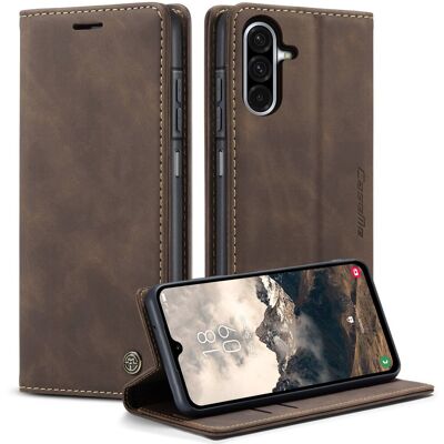 CASEME Retro Lompakkokotelo Samsung Galaxy A17 - Coffee CASEME Retro Lompakkokotelo Samsung Galaxy A17 - Coffee