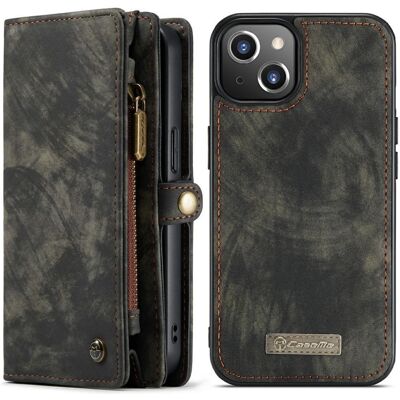 Apple CASEME iPhone 13 Mini 2 - in - 1 Lompakon Puhelimen Kuori - Musta Apple CASEME iPhone 13 Mini 2 - in - 1 Lompakon Puhelimen Kuori - Musta