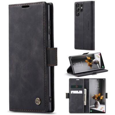 CASEME Lompakkokotelo Samsung Galaxy S23 Ultra - Musta CASEME Lompakkokotelo Samsung Galaxy S23 Ultra - Musta