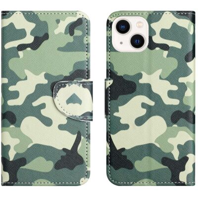 Apple iPhone 15 Plus - lompakkotelineen kotelo Puhelimen kansi - naamiointi Apple iPhone 15 Plus - lompakkotelineen kotelo Puhelimen kansi - naamiointi