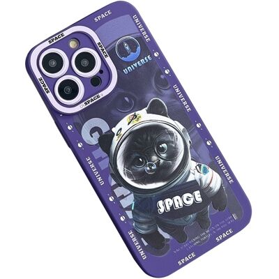 Apple TPU - puhelinkotelon suojakuori iPhone 15 Plus Case Catille - Violetti Apple TPU - puhelinkotelon suojakuori iPhone 15 Plus Case Catille - Violetti