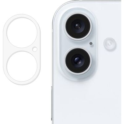 SKALO iPhone 16 3D Linssinsuoja - Läpinäkyvä SKALO iPhone 16 3D Linssinsuoja - Läpinäkyvä