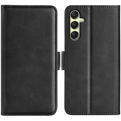 SKALO Samsung A16 Premium Wallet Lompakkokotelo - Musta SKALO Samsung A16 Premium Wallet Lompakkokotelo - Musta