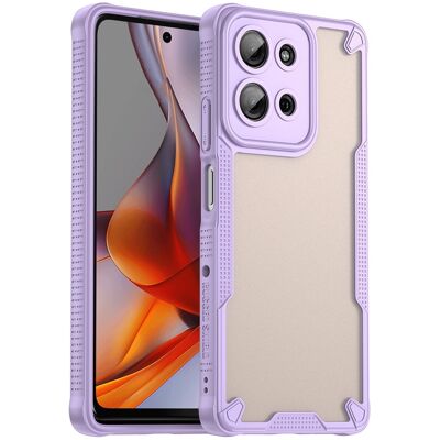SKALO Motorola Moto G75 5G Armor Hybrid Frosted Suojakuori - Violetti SKALO Motorola Moto G75 5G Armor Hybrid Frosted Suojakuori - Violetti