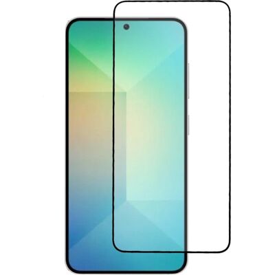 SKALO Samsung S25 Koko Näytön Karkaistu Lasi - Musta SKALO Samsung S25 Koko Näytön Karkaistu Lasi - Musta