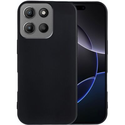 SKALO Motorola Moto G15 Power Mattamusta Ultrathin TPU Suojakuori - Musta SKALO Motorola Moto G15 Power Mattamusta Ultrathin TPU Suojakuori - Musta
