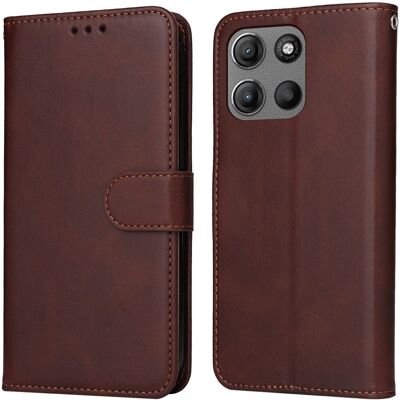 SKALO Motorola Moto G15 Power PU-nahka Lompakkokotelo SKALO Motorola Moto G15 Power PU-nahka Lompakkokotelo