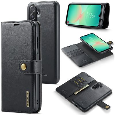 DG MING Samsung A26 5G 2-in-1 Magneetti Lompakkokotelo - Musta DG MING Samsung A26 5G 2-in-1 Magneetti Lompakkokotelo - Musta