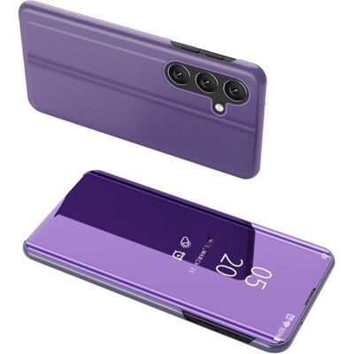 SKALO Samsung A26 5G Clear View Lompakkokotelo - Violetti SKALO Samsung A26 5G Clear View Lompakkokotelo - Violetti