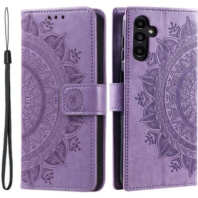 SKALO Samsung A26 5G Mandala Lompakkokotelo - Violetti SKALO Samsung A26 5G Mandala Lompakkokotelo - Violetti