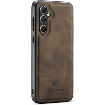 DG MING Samsung A56 5G Premium PU-nahka Hybrid Suojakuori - Tummanruskea DG MING Samsung A56 5G Premium PU-nahka Hybrid Suojakuori - Tummanruskea