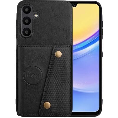 SKALO Samsung A56 5G PU-nahkakotelo, 2 korttipaikkaa Suojakuori - Musta SKALO Samsung A56 5G PU-nahkakotelo, 2 korttipaikkaa Suojakuori - Musta