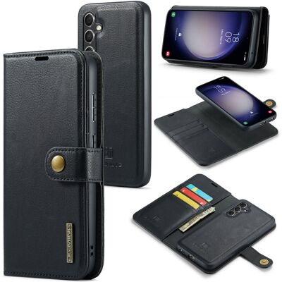 DG MING Samsung A56 5G 2-in-1 Magneetti Lompakkokotelo - Musta DG MING Samsung A56 5G 2-in-1 Magneetti Lompakkokotelo - Musta