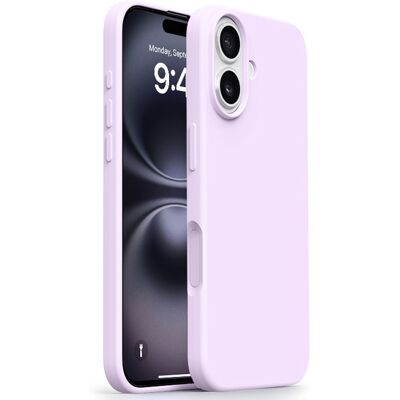 Apple SKALO iPhone 17 Ohut Silikoni Suojakuori - Violetti Apple SKALO iPhone 17 Ohut Silikoni Suojakuori - Violetti