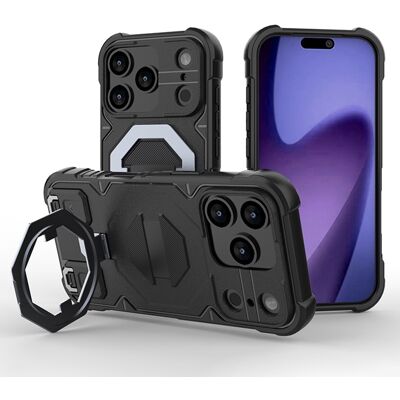Apple SKALO iPhone 17 Pro Max Armor Matrix Suojakuori - Musta Apple SKALO iPhone 17 Pro Max Armor Matrix Suojakuori - Musta