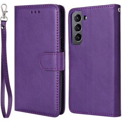 SKALO Samsung S22 Magneettinen kuori/lompakko "2 in 1" - - Violetti SKALO Samsung S22 Magneettinen kuori/lompakko "2 in 1" - - Violetti
