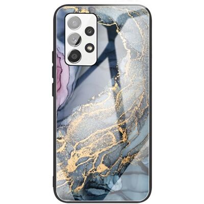 Samsung A53 5G Marmori Harkastettu Lasinen TPU Kotelo - Motif 2 Samsung A53 5G Marmori Harkastettu Lasinen TPU Kotelo - Motif 2