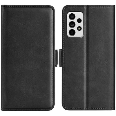 SKALO Samsung A33 5G Premium Wallet Lompakkokotelo - Musta SKALO Samsung A33 5G Premium Wallet Lompakkokotelo - Musta
