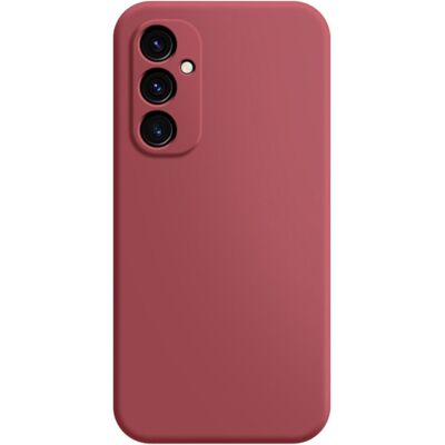 Mikrokuituvuorattu pehmeä kuminen puhelimen kuori Samsung Galaxy A55 - Punainen Mikrokuituvuorattu pehmeä kuminen puhelimen kuori Samsung Galaxy A55 - Punainen