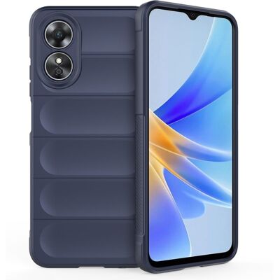 Pehmeä kahva muotoiltu kuori Oppo A17 - Tummansininen Pehmeä kahva muotoiltu kuori Oppo A17 - Tummansininen