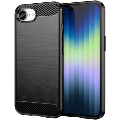 Rio Carbon Flex iPhone 16e kotelot - Musta Rio Carbon Flex iPhone 16e kotelot - Musta
