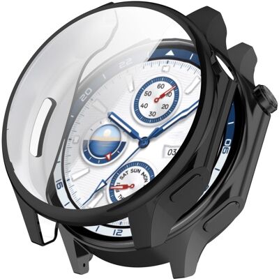 Oppo Watch X / OnePlus Watch 2 Galvanointi joustava kansi Full Cover Täysi kattavuus katsella asia - Musta Oppo Watch X / OnePlus Watch 2 Galvanointi joustava kansi Full Cover Täysi kattavuus katsella asia - Musta