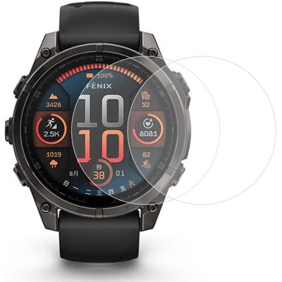 2Pcs Garmin Fenix 8 43mm näytönsuoja karkaistu lasi 2.5D HD katsella näytön elokuva 2Pcs Garmin Fenix 8 43mm näytönsuoja karkaistu lasi 2.5D HD katsella näytön elokuva