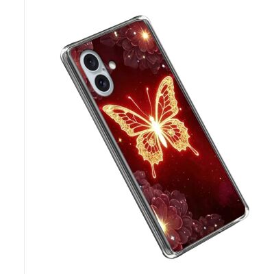Vibe iPhone 16 Plus -kansi - Kultainen Perhonen Vibe iPhone 16 Plus -kansi - Kultainen Perhonen