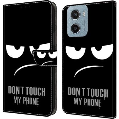 Motorola Moto E15 4G Case magneettilukko 3D kuvio nahka lompakko puhelimen kansi - Älä Koske Puhelimeeni Motorola Moto E15 4G Case magneettilukko 3D kuvio nahka lompakko puhelimen kansi - Älä Koske Puhelimeeni