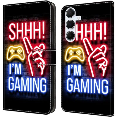 Samsung Galaxy A56 5G lompakko asia kuvio tulostus jalusta nahka Flip Phone Cover - Neon Samsung Galaxy A56 5G lompakko asia kuvio tulostus jalusta nahka Flip Phone Cover - Neon